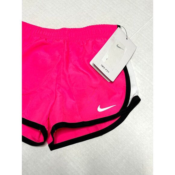 Nike Toddler Girl 3T Elastic Waist Dri Fit Built in Brief Racer Shorts Pink New - Picture 3 of 9